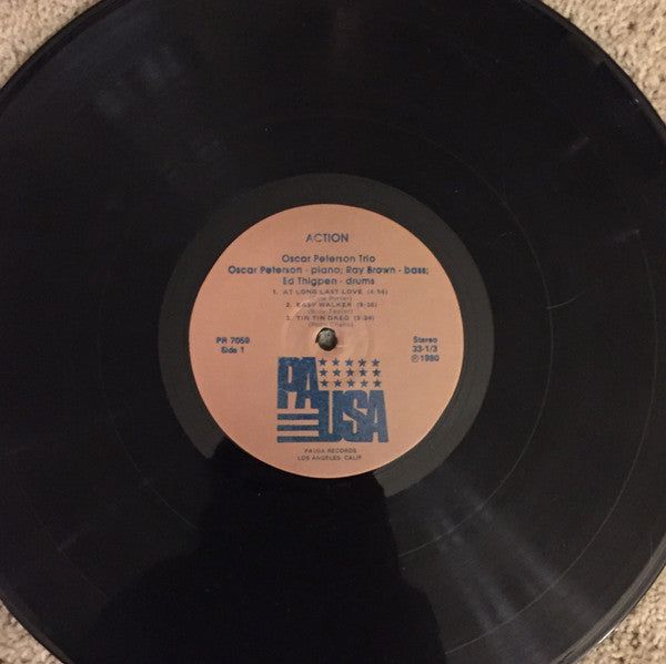 Oscar Peterson - Action (Vinyl, LP, Album, Reissue, Stereo) Good Plus (G+) / Good Plus (G+)