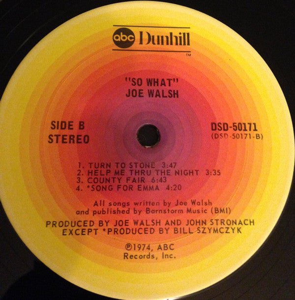 Joe Walsh - So What (Vinyl, LP, Album, Stereo)