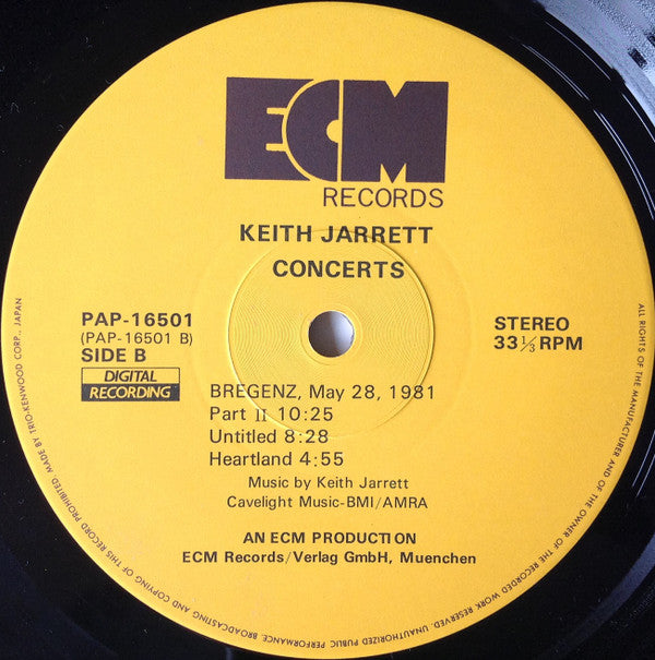 Keith Jarrett - Concerts (Vinyl, Box Set, LP, Album)