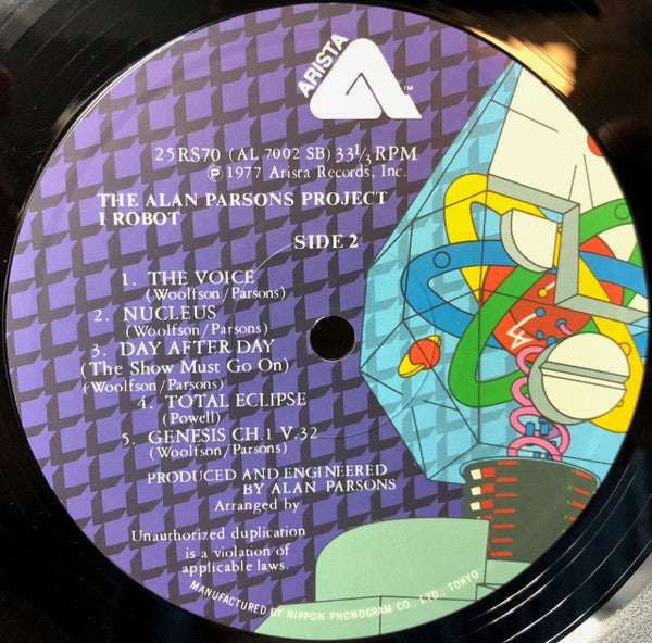 The Alan Parsons Project - I Robot (Vinyl, LP, Album, Reissue) Near Mint (NM or M-) / Very Good (VG)