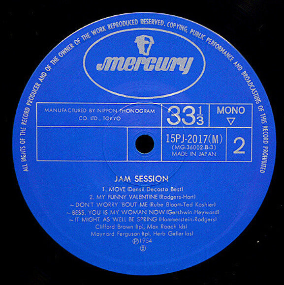 Various - Jam Session (Vinyl, LP, Album, Mono) Very Good Plus (VG+) / Very Good (VG)