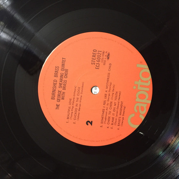 The George Shearing Quintet - Burnished Brass (Vinyl, LP, Album, Reissue) Very Good (VG) / Very Good (VG)