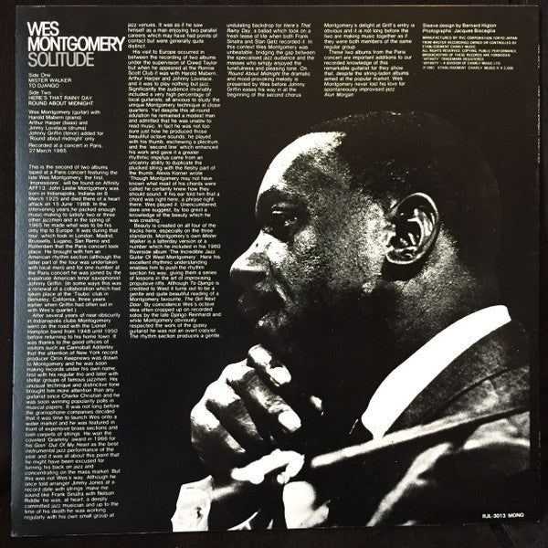 Wes Montgomery - Solitude (Vinyl, LP, Album, Mono) Very Good Plus (VG+) / Very Good Plus (VG+)