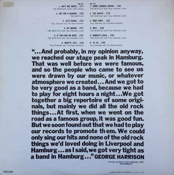 The Beatles - In The Beginning (1961) (Vinyl, LP, Compilation, Reis...
