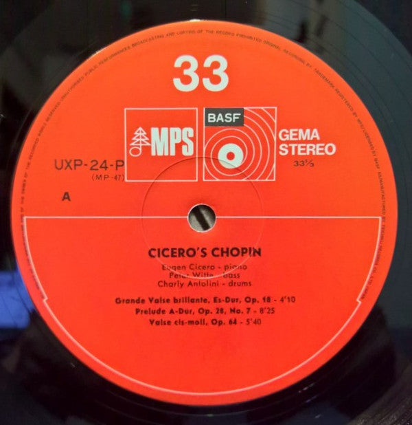 Eugen Cicero - Cicero's Chopin (Vinyl, LP, Album) Very Good Plus (VG+) / Very Good Plus (VG+)