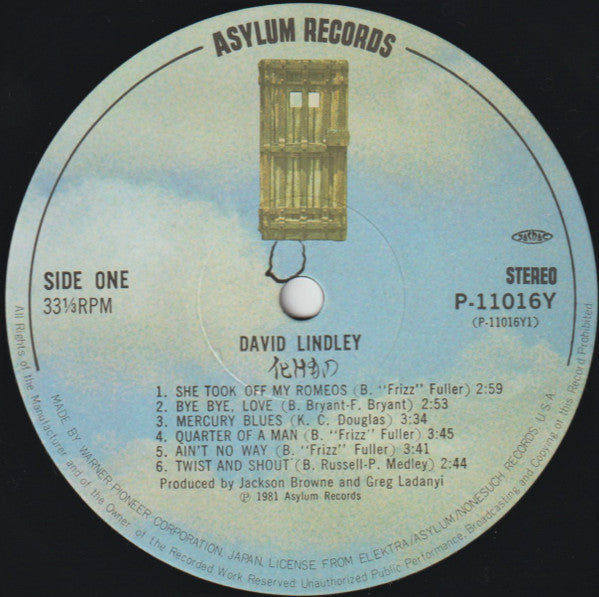 David Lindley - 化けもの (Vinyl, LP, Album) Very Good (VG) / Very Good Plus (VG+)