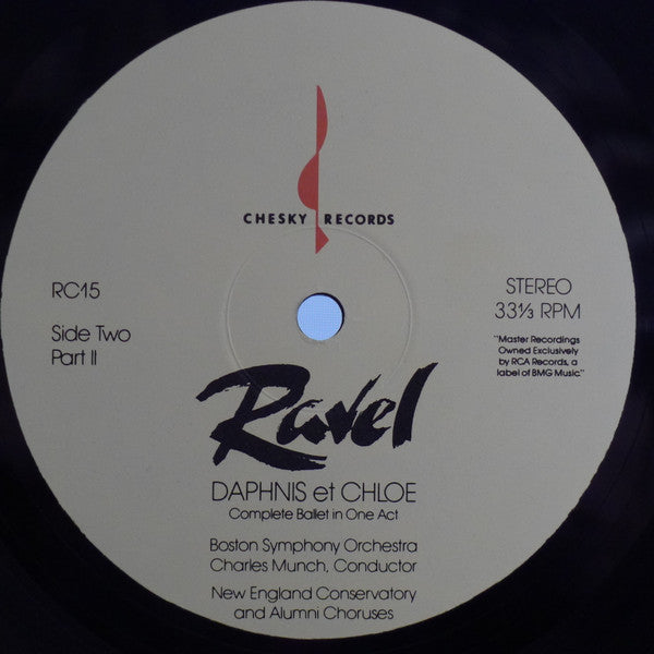 Maurice Ravel - Daphnis Et Chloe Complete Ballet in One Act (Vinyl, LP, Reissue, Stereo) Very Good Plus (VG+) / Very Good Plus (VG+)