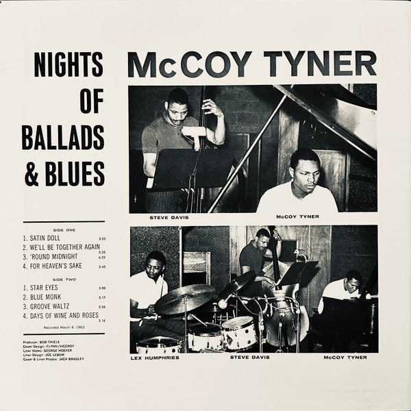 McCoy Tyner - Nights Of Ballads & Blues (Vinyl, LP, Album, Reissue, Stereo) Near Mint (NM or M-) / Near Mint (NM or M-)