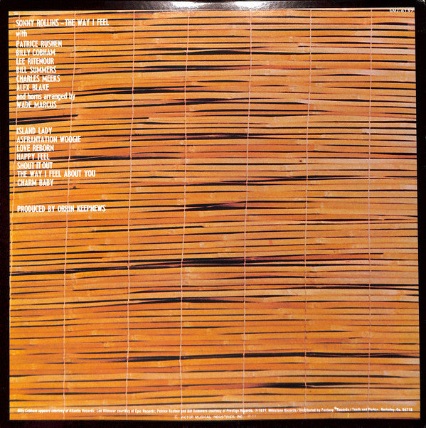 Sonny Rollins - The Way I Feel (Vinyl, LP, Album)
