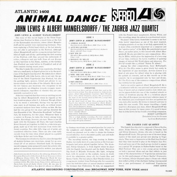 John Lewis (2) - Animal Dance (Vinyl, LP, Album, Limited Edition, R...