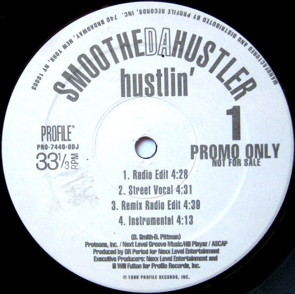 Smoothe Da Hustler - Hustlin' / Broken Language (Vinyl, 12", Promo) Good Plus (G+) / Very Good (VG)