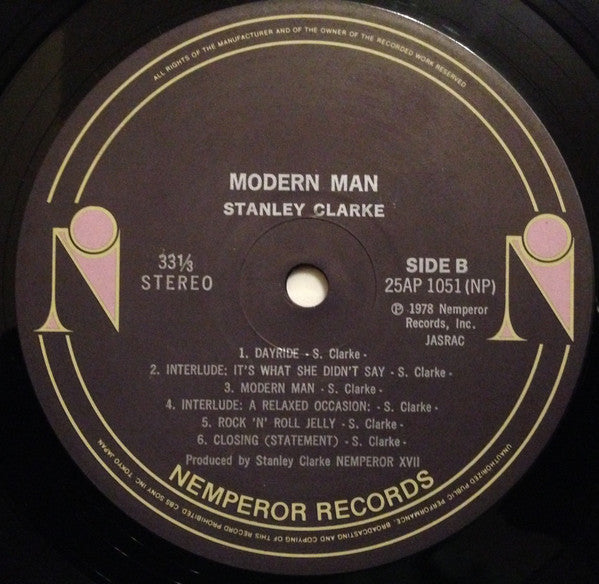 Stanley Clarke - Modern Man (Vinyl, LP, Album)