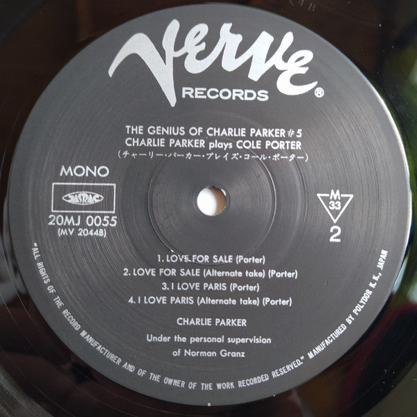 Charlie Parker - Charlie Parker Plays Cole Porter (Vinyl, LP, Album...