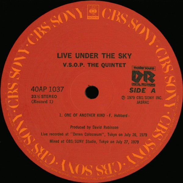 The VSOP Quintet - Live Under The Sky (2xVinyl, LP, Album) Very Good Plus (VG+) / Good Plus (G+)