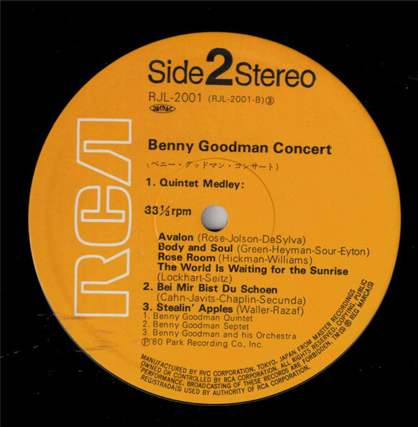 Benny Goodman And His Orchestra - Benny Goodman Concert (2xVinyl, LP, Compilation, Reissue, Stereo) Very Good (VG) / Very Good (VG)