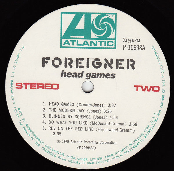 Foreigner - Head Games (Vinyl, LP, Album)