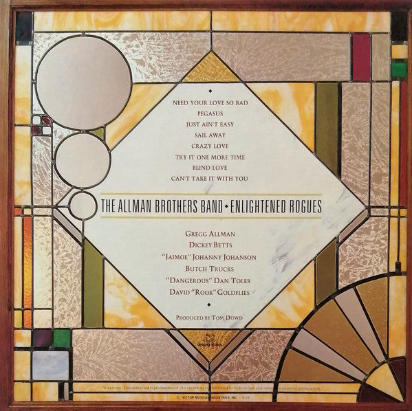 The Allman Brothers Band - Enlightened Rogues (Vinyl, LP, Album)