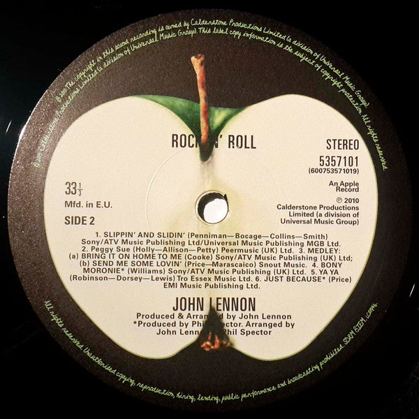 John Lennon - Rock 'N' Roll (Vinyl, LP, Album, Reissue, Remastered) Mint (M) / Mint (M)