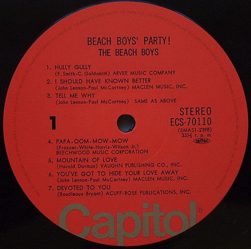 The Beach Boys - Beach Boys' Party! (Vinyl, LP, Album, Reissue)