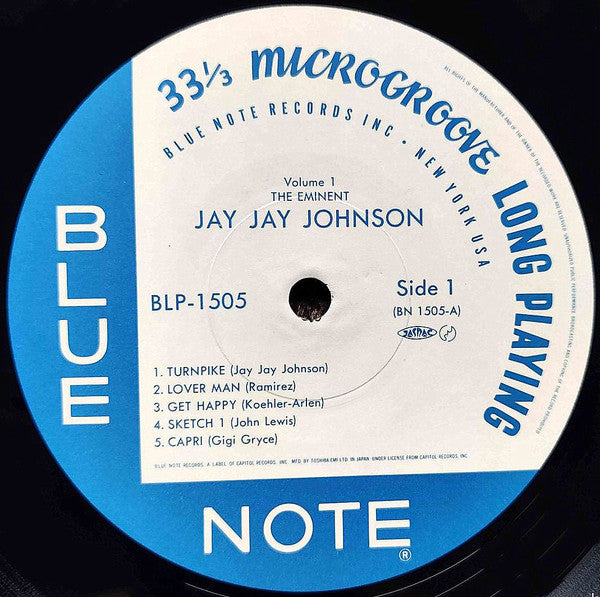 J.J. Johnson - The Eminent Jay Jay Johnson Volume 1 (Vinyl, LP, Compilation, Reissue, Remastered, Mono) Very Good (VG) / Very Good (VG)