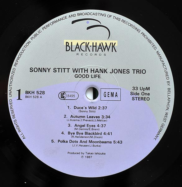 Sonny Stitt - Good Life (Vinyl, LP, Album) Very Good Plus (VG+) / Very Good Plus (VG+)