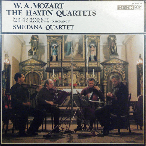 Wolfgang Amadeus Mozart - The Haydn Quartets - No.18 In A Major, KV464 / No.19 In C Major, KV465 "Dissonance" (Vinyl, LP, Stereo) Very Good Plus (VG+) / Very Good (VG)