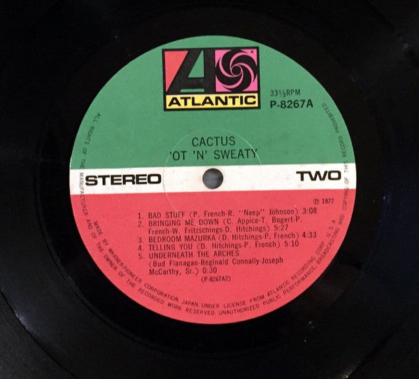 Cactus (3) - 'Ot 'N' Sweaty (Vinyl, LP, Album, Reissue)