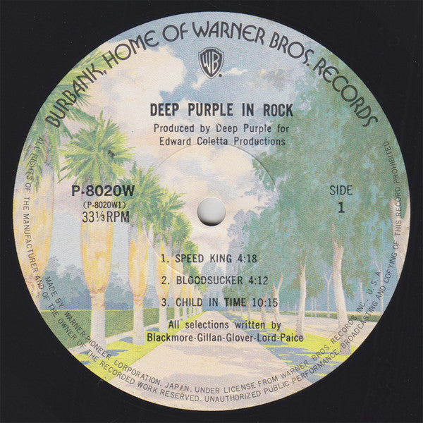 Deep Purple - In Rock (Vinyl, LP, Album, Reissue) Very Good Plus (VG+) / Very Good (VG)