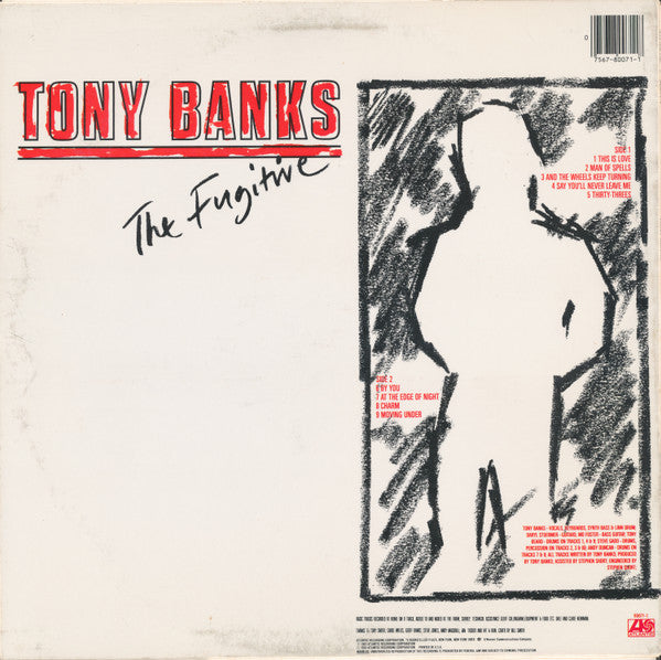 Tony Banks - The Fugitive (Vinyl, LP, Album, Stereo) Very Good Plus (VG+) / Very Good (VG)