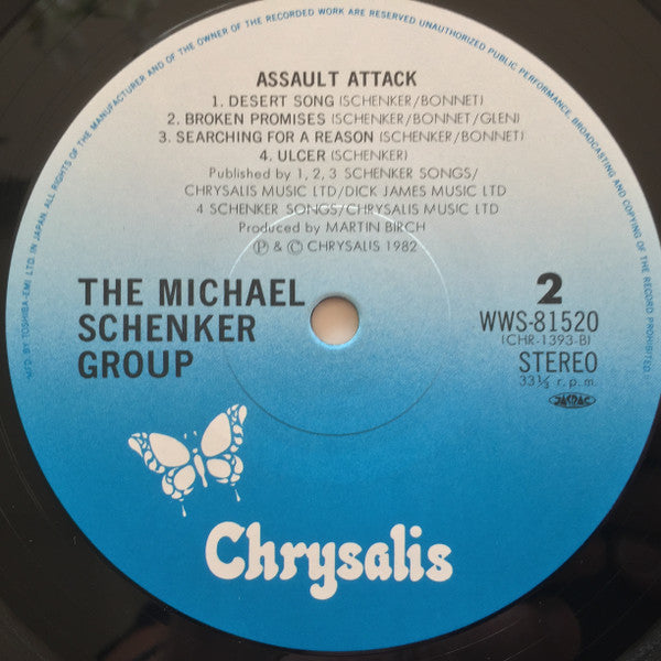 The Michael Schenker Group - Assault Attack (Vinyl, LP, Album, Limited Edition) Very Good (VG) / Very Good (VG)