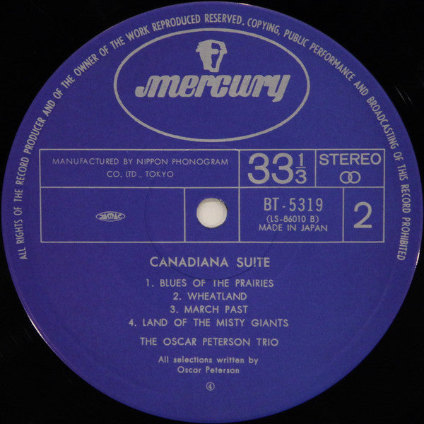 The Oscar Peterson Trio - Canadiana Suite (Vinyl, LP, Album, Stereo)