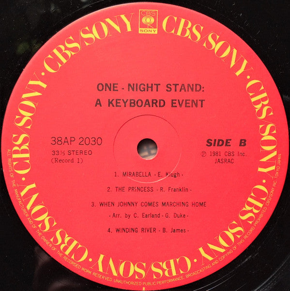 Various - One Night Stand: A Keyboard Event (2xVinyl, LP, Album) Very Good Plus (VG+) / Very Good Plus (VG+)
