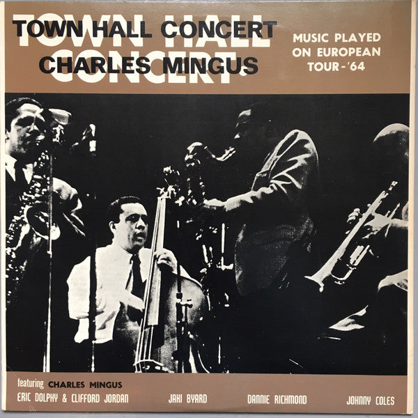 Charles Mingus - Town Hall Concert (Vinyl, LP, Album, Reissue) Very Good (VG) / Near Mint (NM or M-)