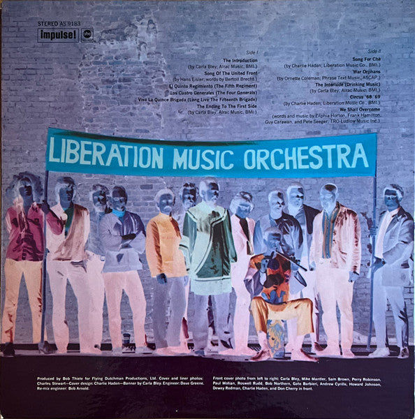 Charlie Haden - Liberation Music Orchestra (Vinyl, LP, Album, Stereo) Good Plus (G+) / Very Good (VG)