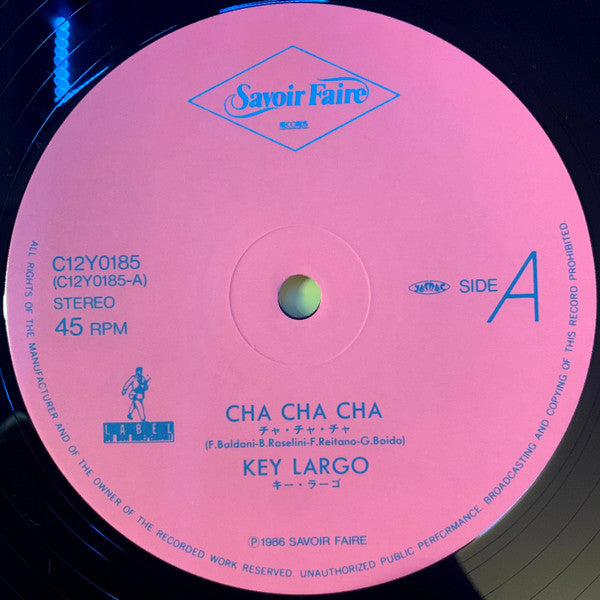 Key Largo (2) - Cha Cha Cha (Vinyl, 12", 45 RPM) Very Good (VG) / Very Good (VG)
