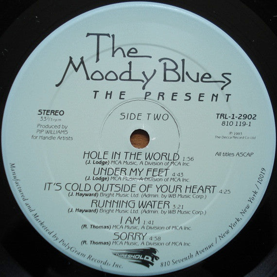 The Moody Blues - The Present (Vinyl, LP, Album) Very Good Plus (VG+) / Very Good Plus (VG+)