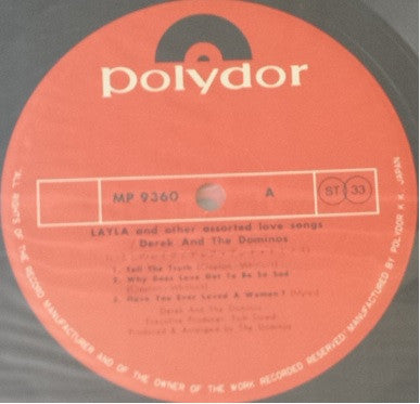 Derek & The Dominos - Layla And Other Assorted Love Songs (Vinyl, L...