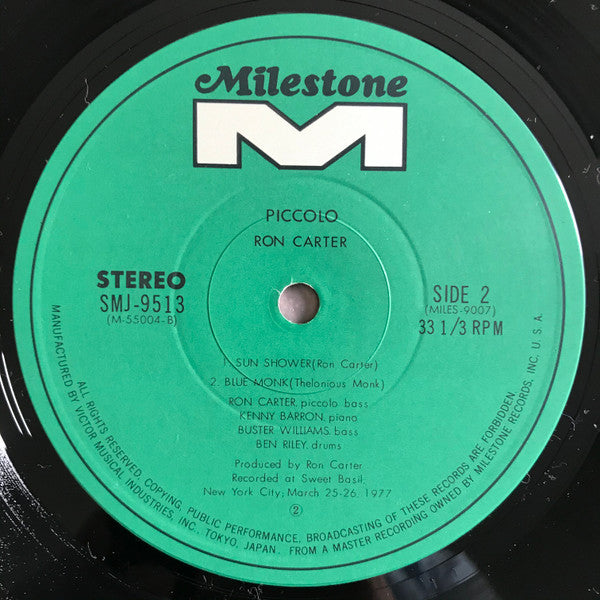 Ron Carter Quartet - Piccolo (2xVinyl, LP, Album, Stereo) Near Mint (NM or M-) / Very Good Plus (VG+)