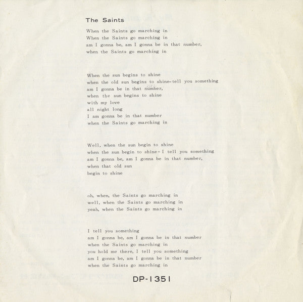 The Beatles - My Bonnie / The Saints (Vinyl, 7", Single, Misprint, Reissue, Mono) Very Good (VG) / Good Plus (G+)