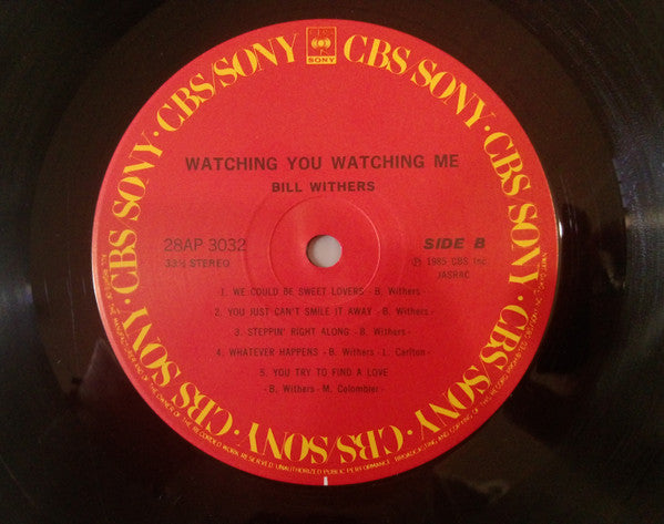 Bill Withers - Watching You Watching Me (Vinyl, LP, Album) Very Good Plus (VG+) / Good Plus (G+)
