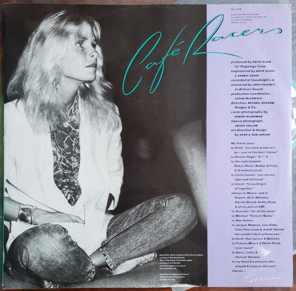 Kim Carnes - Café Racers (Vinyl, LP, Album) Very Good (VG) / Very Good (VG)