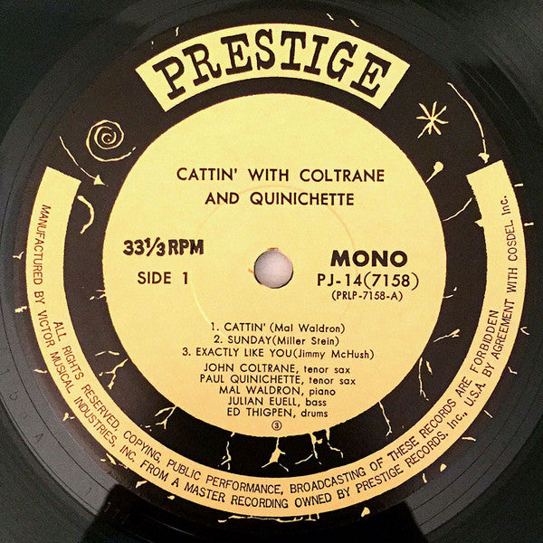John Coltrane - Cattin' With Coltrane And Quinichette (Vinyl, LP, A...