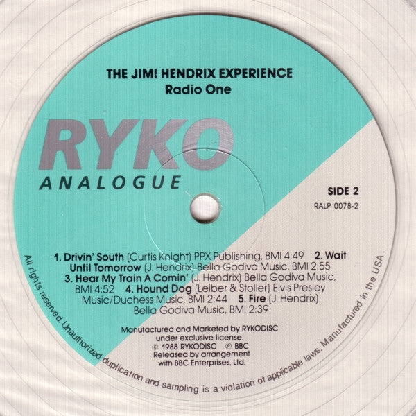 The Jimi Hendrix Experience - Radio One (Vinyl, Vinyl, All Media, LP, LP, Single Sided, Limited Edition, Remastered) Very Good (VG) / Very Good Plus (VG+)