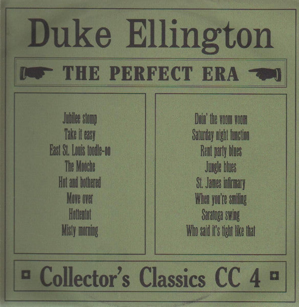 Duke Ellington - The Perfect Era (Vinyl, LP, Compilation) Very Good Plus (VG+) / Good (G)