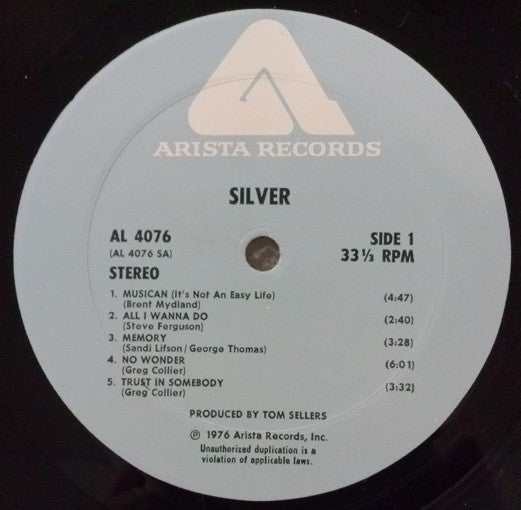 Silver (10) - Silver (Vinyl, LP, Album, Stereo)