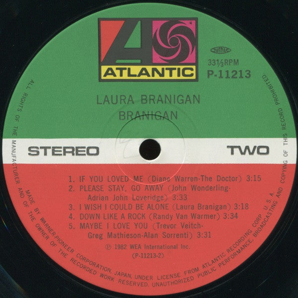 Laura Branigan - Branigan (Vinyl, LP, Album) Very Good (VG) / Very Good (VG)