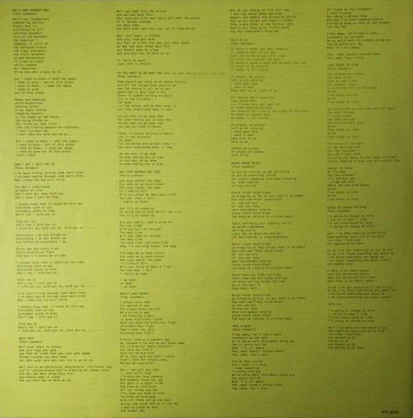 The Tourists - Luminous Basement (Vinyl, LP, Album, Promo) Very Good Plus (VG+) / Very Good Plus (VG+)