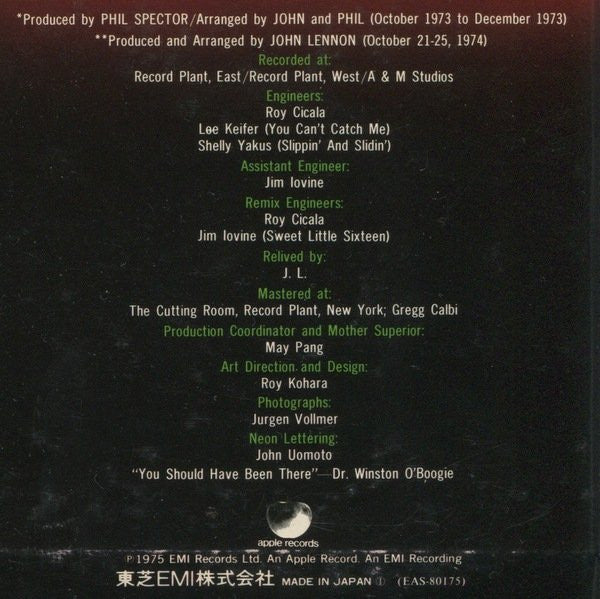 John Lennon - Rock 'N' Roll = ロックン・ロール (Vinyl, LP, Album, Stereo)