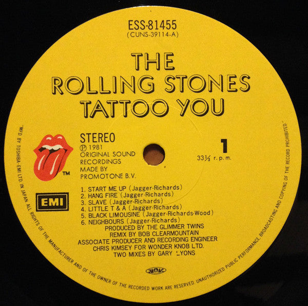 The Rolling Stones - Tattoo You (Vinyl, LP, Album)