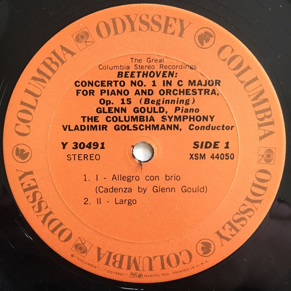 Glenn Gould - Piano Concerto No. 1, Piano Sonata Op. 14 No. 1 (Vinyl, LP, Compilation) Very Good Plus (VG+) / Very Good Plus (VG+)